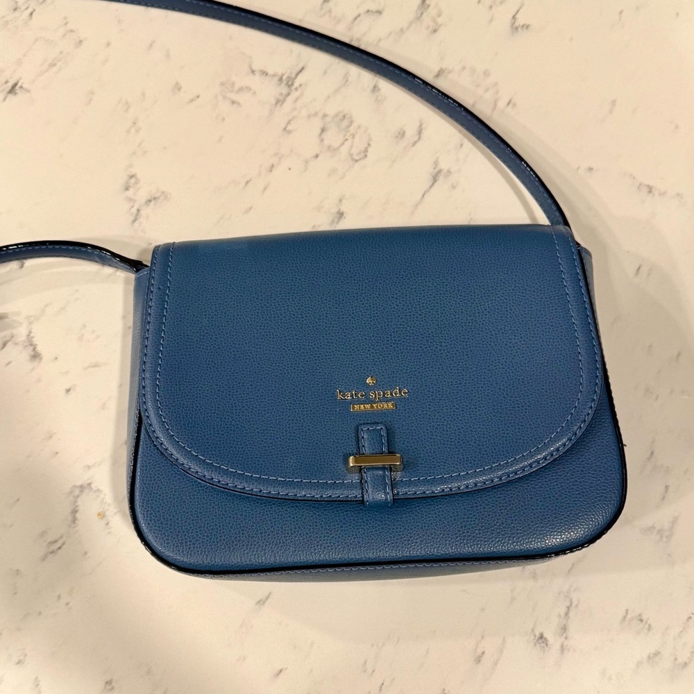 Kate Spade Patterson Drive medium blue Crossbody Bag